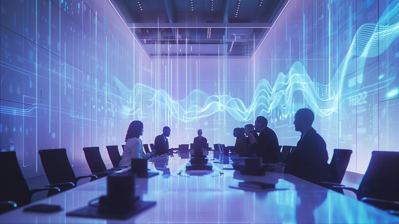 Meeting mit Personen, die ChatGPT im Voice Mode nutzen