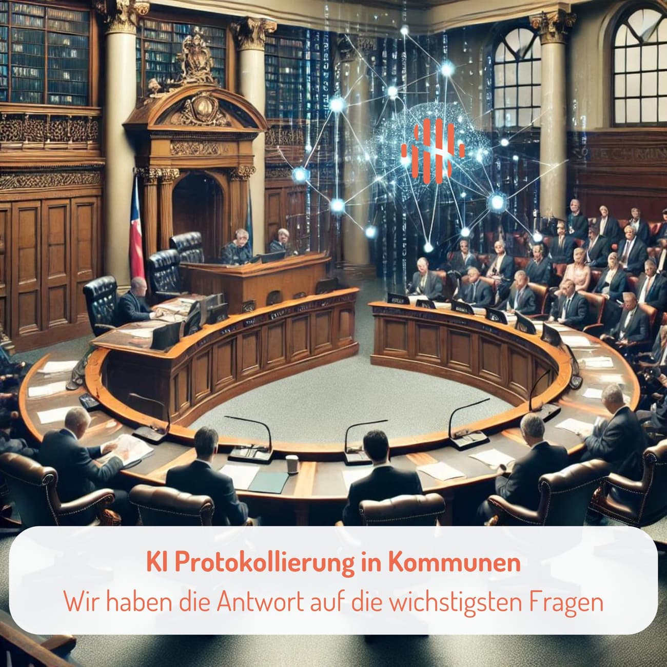 Die Protokollierung des öffentlichen Teils der Ratssitzungen ist ein häufiger Einstieg für KI Protokollierung in Kommunen.