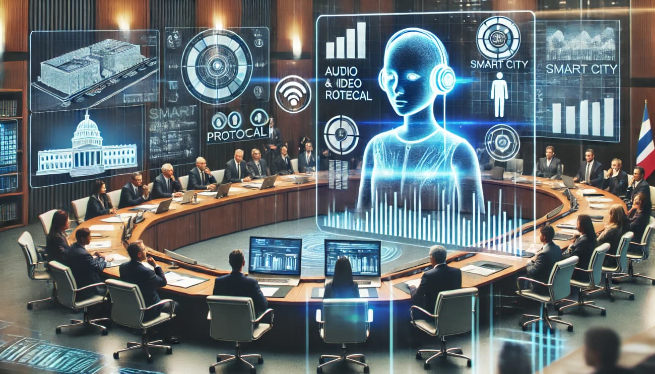 Diskutierende Personen im Meeting