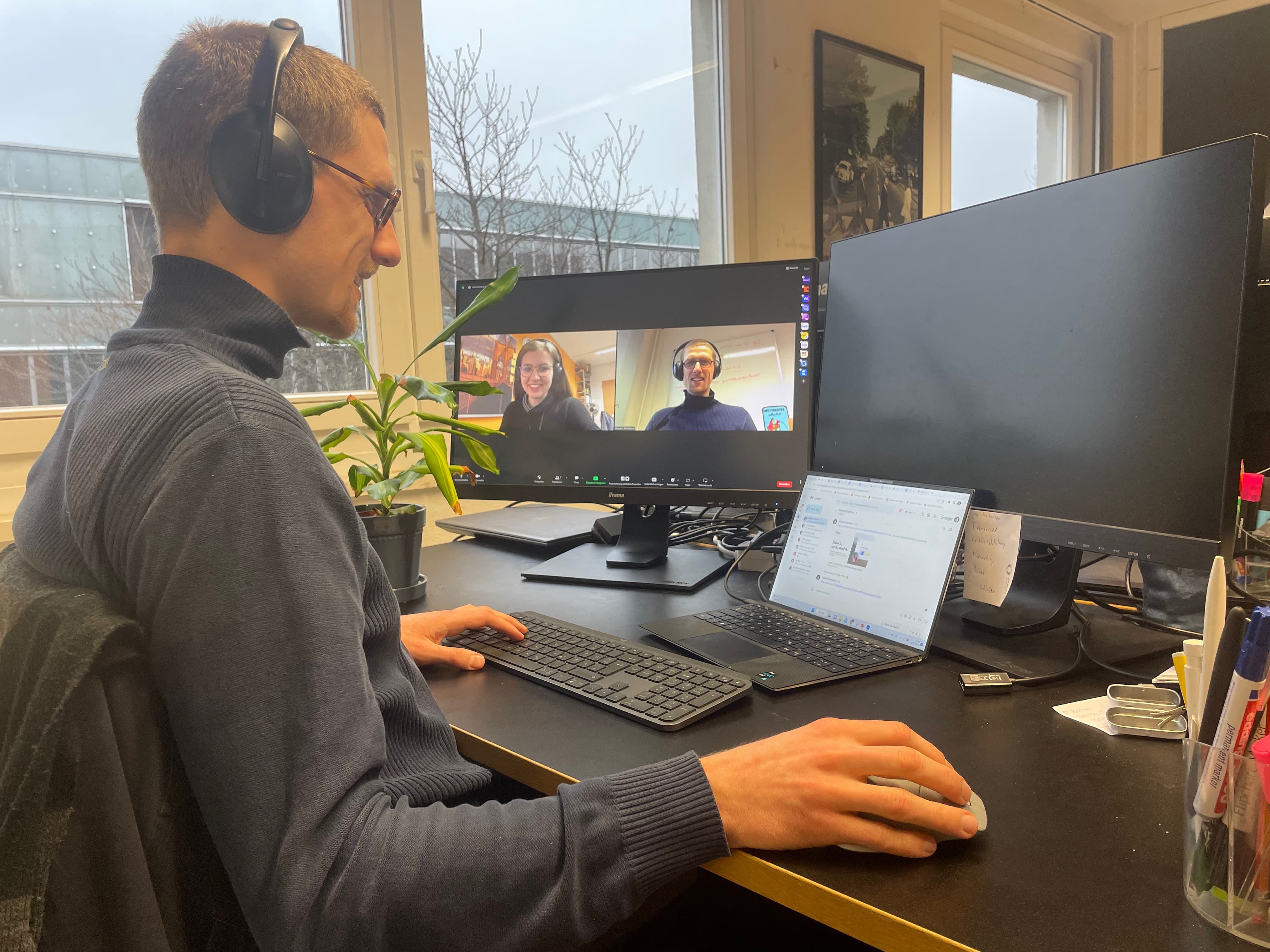 Richard im Onlinemeeting